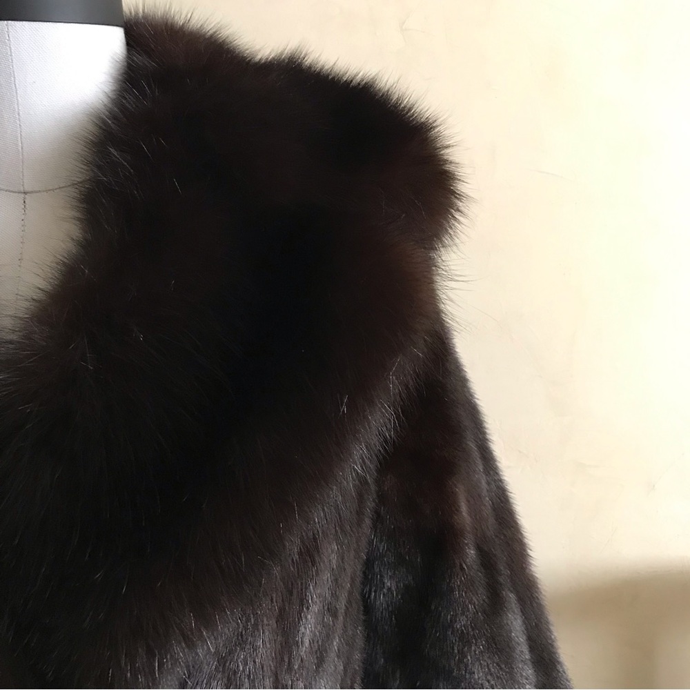 Vintage Genuine Mink Fur Coat - Picture 2 of 13